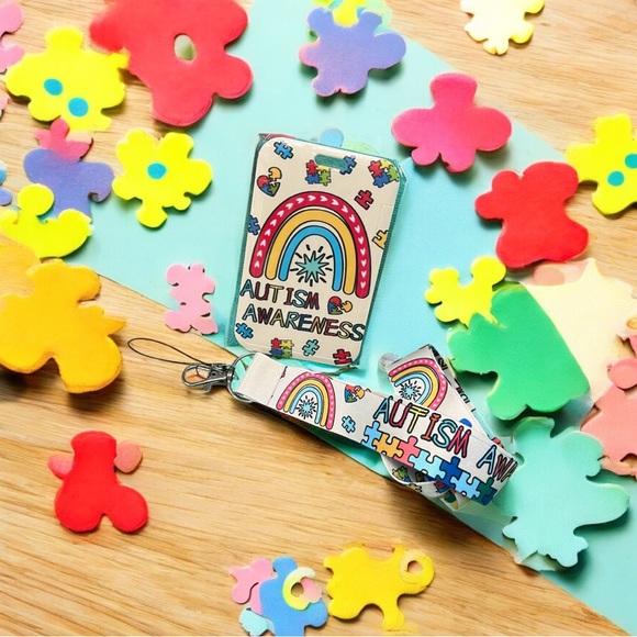 Autism Awareness Lanyard & ID Badge Holder NWOT - Picture 3 of 6